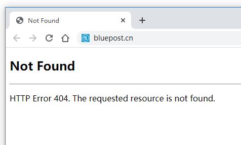 HTTP Error 404. The requested resource is not found.