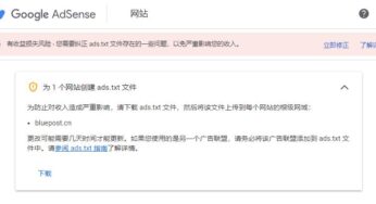 Google Adsense提示有收益损失风险 – 您需要纠正 ads.txt 文件存在的一些问题，以免严重影响您的收入。